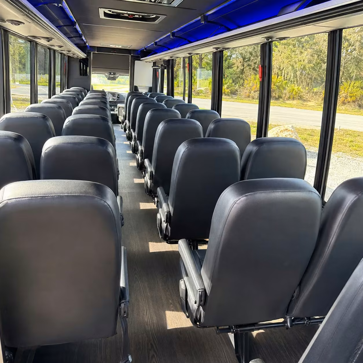30 passenger minibus interior